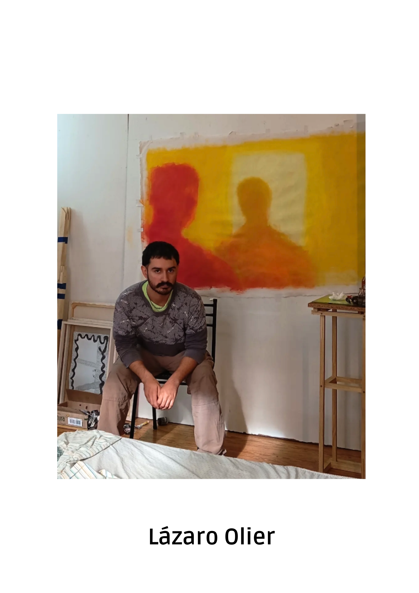 Retrato de Lázaro Olier en taller