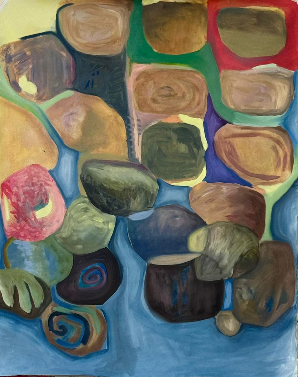 Piedras, óleo, 2024