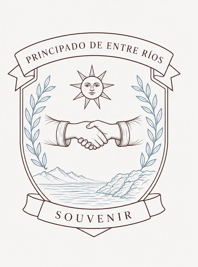 Souvenir — escudo Principado de Entre Ríos