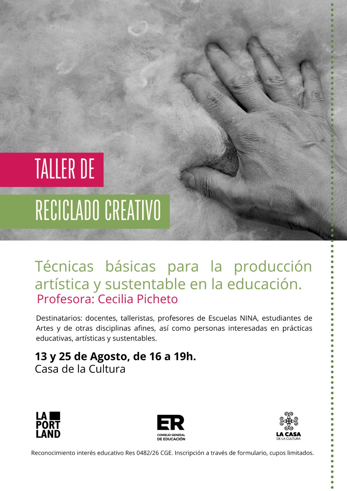 Taller de Reciclado Creativo — Cecilia Picheto