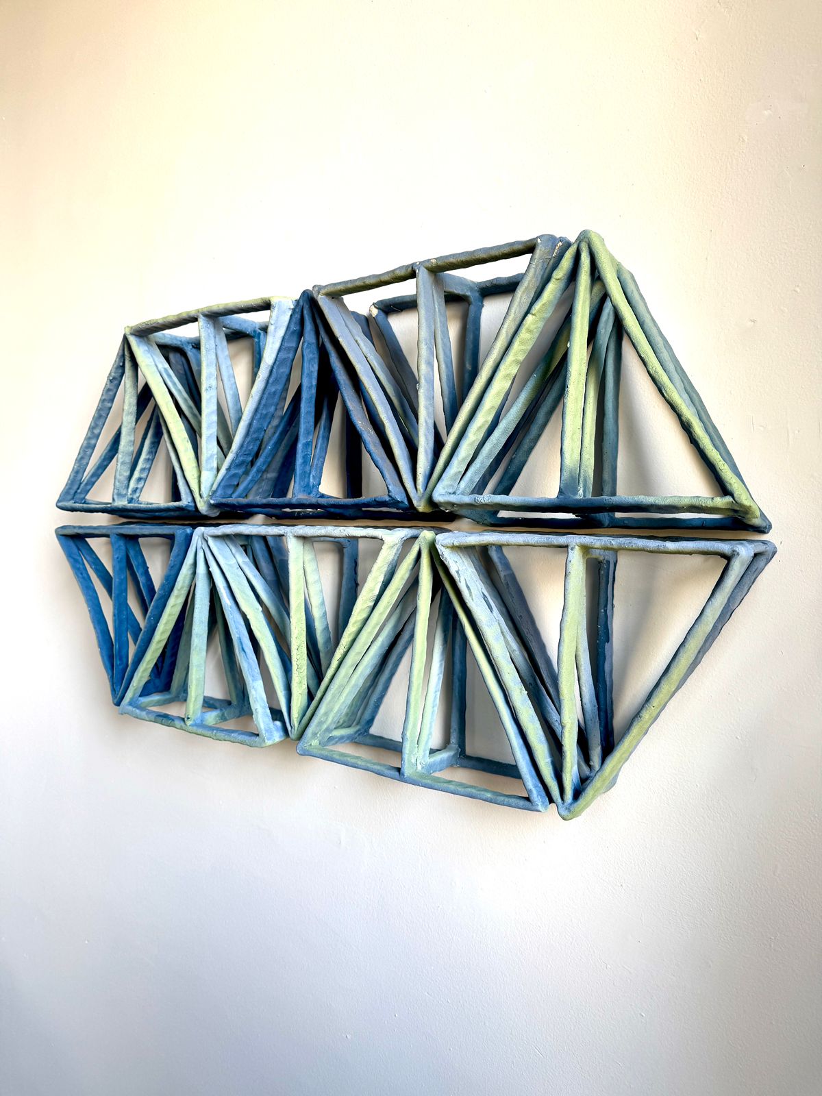 Sin título — cerámica, azul y verde