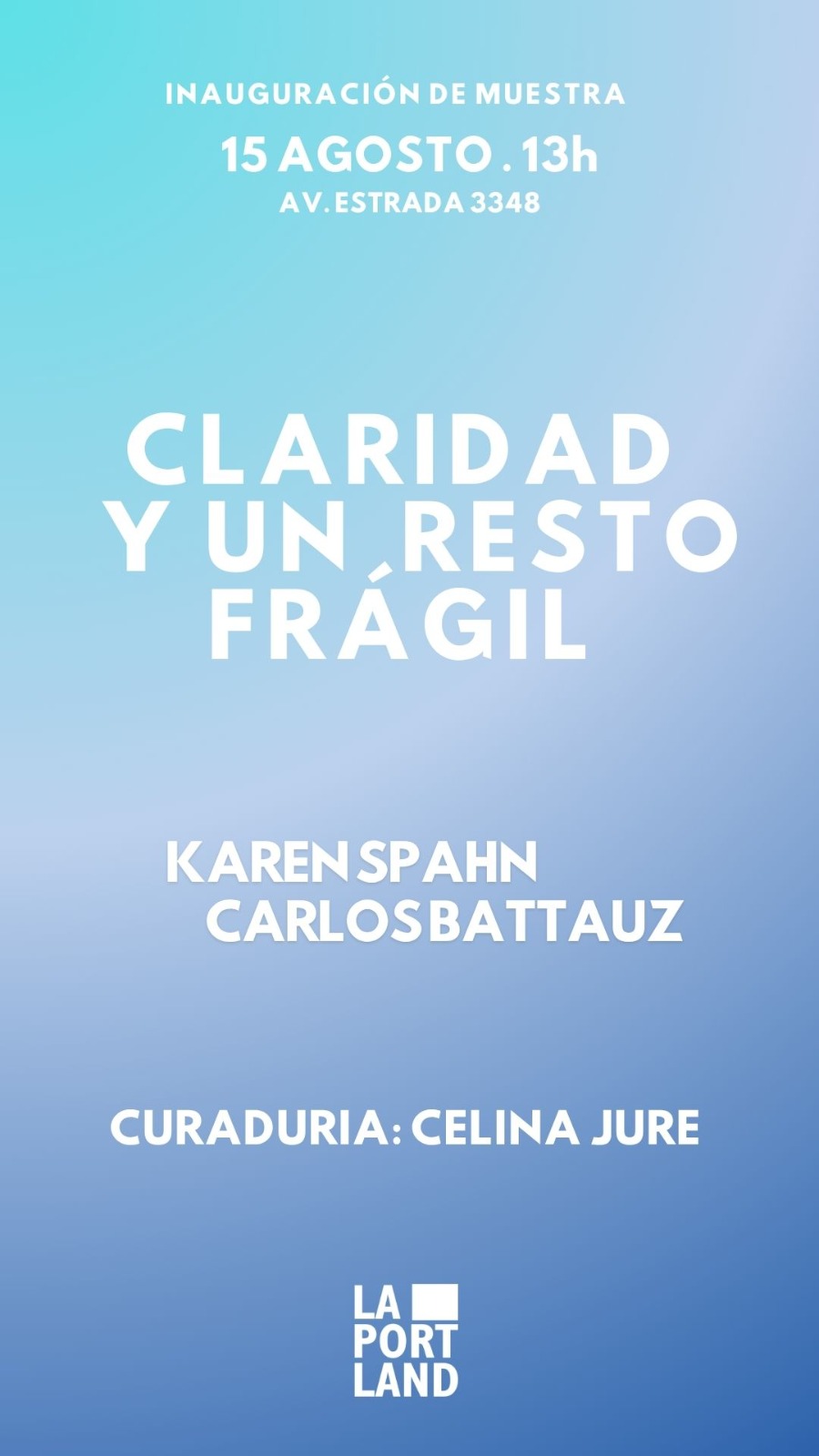 Obras de Claridad y un resto frágil en sala